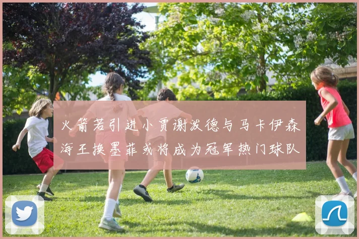 火箭若引进小贾谢泼德与马卡伊森海王换墨菲或将成为冠军热门球队